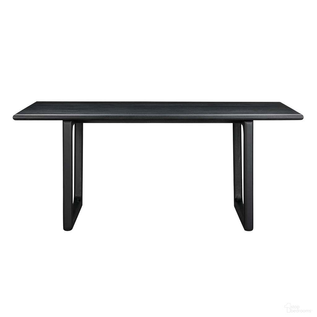 The appearance of Elixir Dining Table In Black designed by LH Imports in the modern / contemporary interior design. This black piece of furniture  was selected by 1StopBedrooms from Elixir Collection to add a touch of cosiness and style into your home. Sku: ELX010S-BLK. Table Base Style: Double Pedestal. Table Top Shape: Rectangular. Size: 39" x 71". Material: Acacia.
