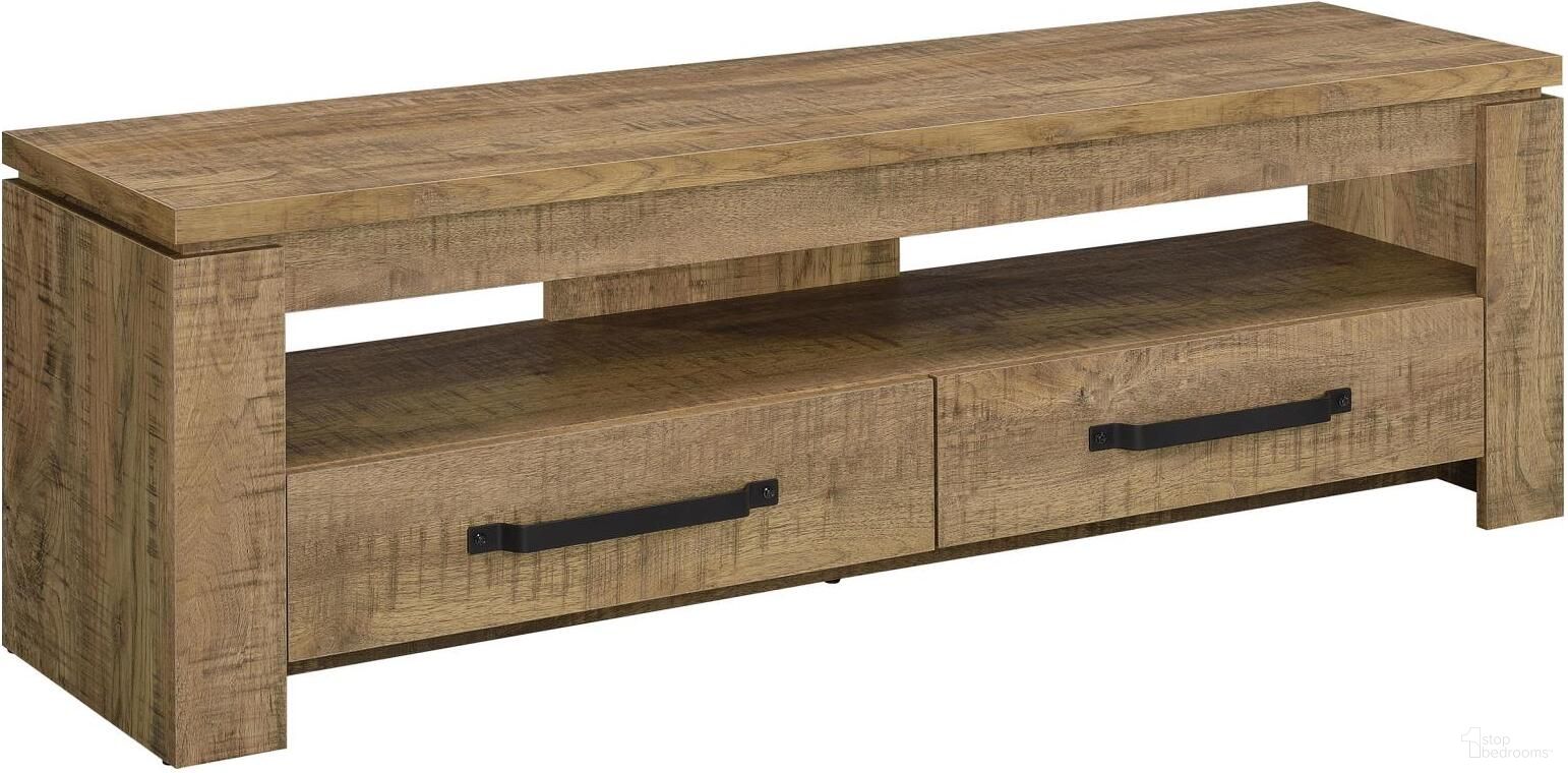 Elkton 2-drawer Engineered Wood 59 Inch TV Stand Mango