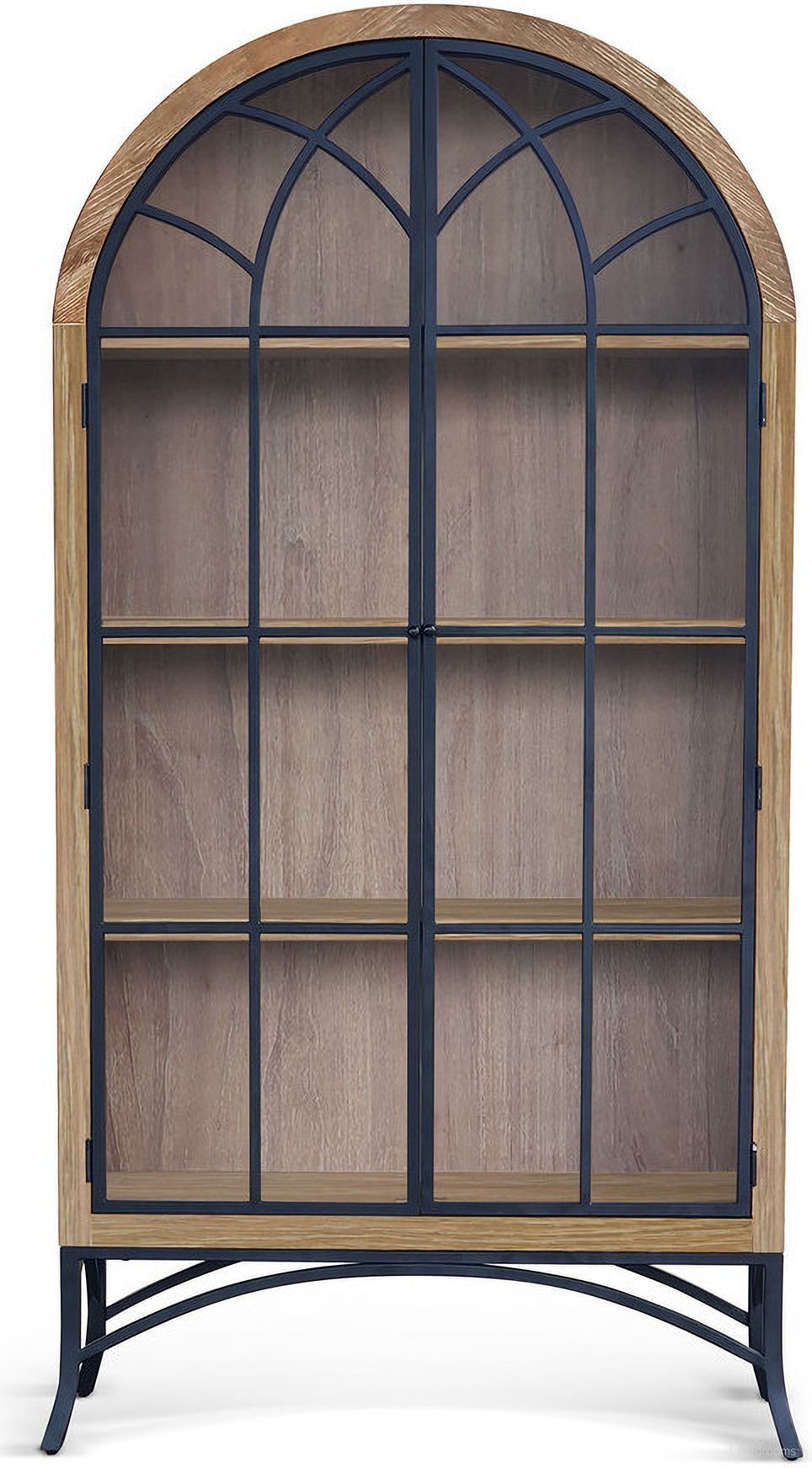 Ella Glass Display Cabinet In Oak Grove