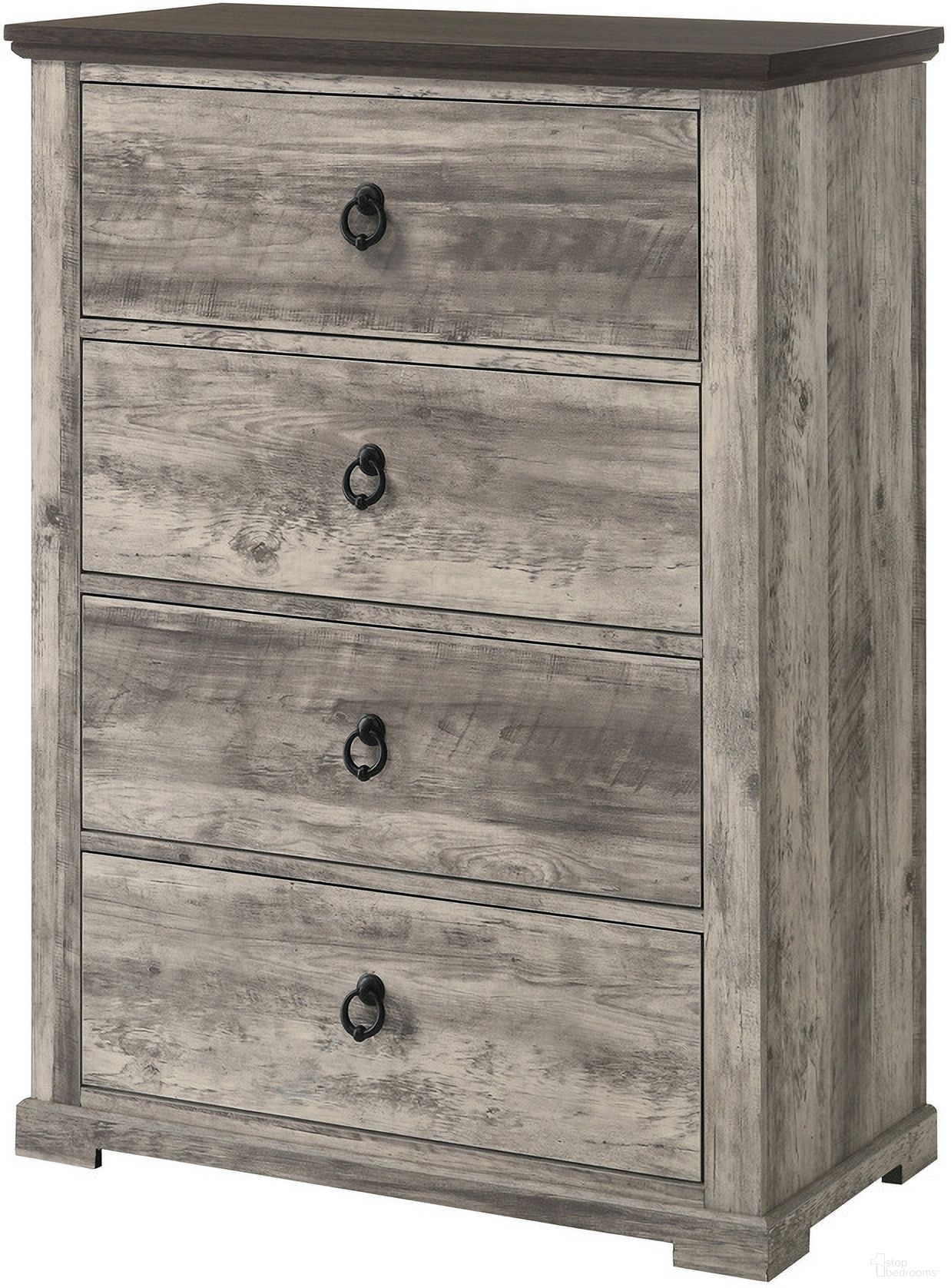 The appearance of Ella-Mae Chest In Gray designed by Crown Mark in the rustic / southwestern interior design. This gray piece of furniture was selected by 1StopBedrooms from Ella-Mae Collection to add a touch of cosiness and style into your home. Sku: B6840-4.
