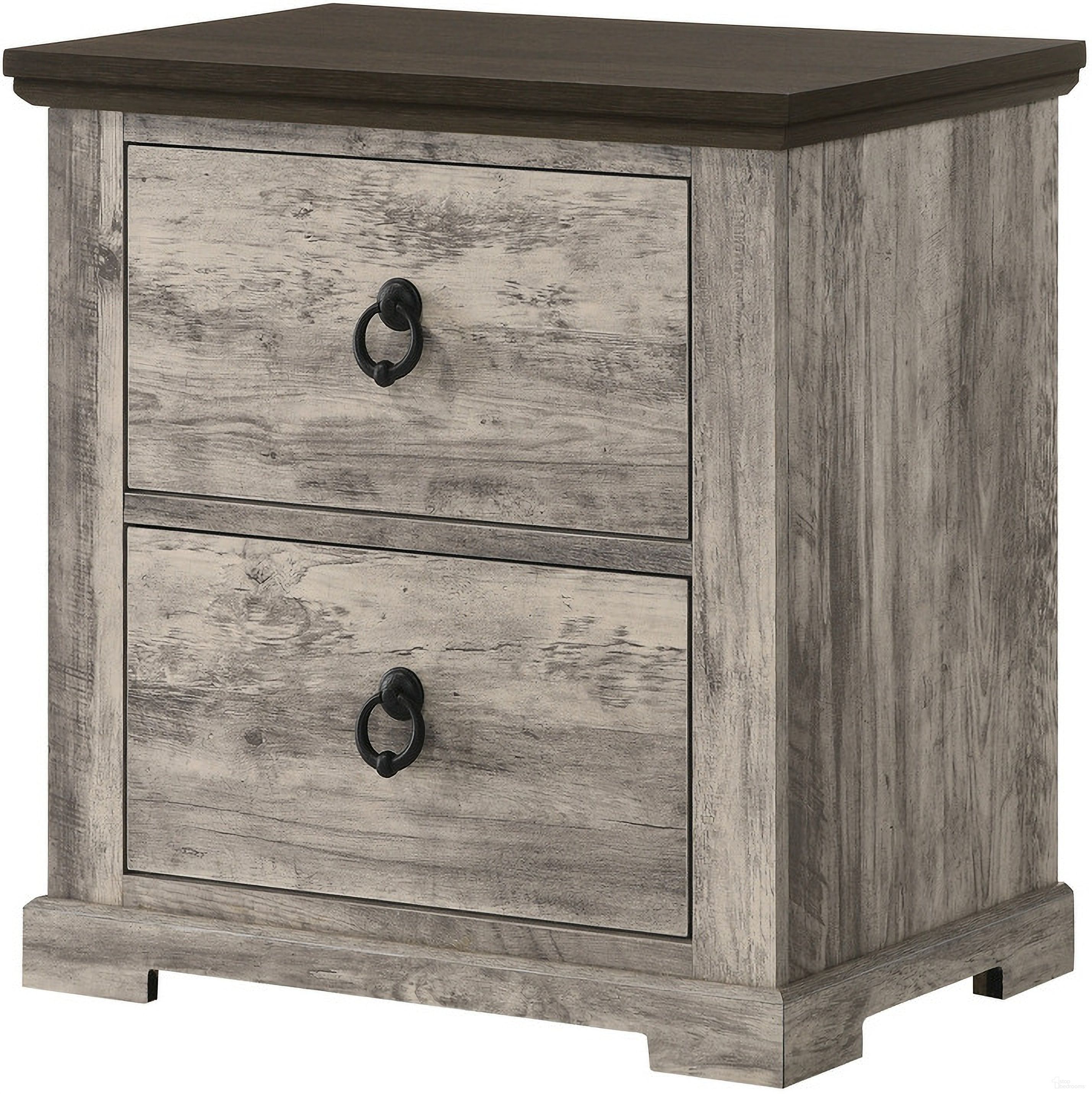 The appearance of Ella-Mae Night Stand In Gray designed by Crown Mark in the rustic / southwestern interior design. This gray piece of furniture was selected by 1StopBedrooms from Ella-Mae Collection to add a touch of cosiness and style into your home. Sku: B6840-2.