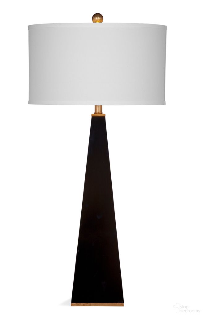 Elle Table Lamp In Glossy Black