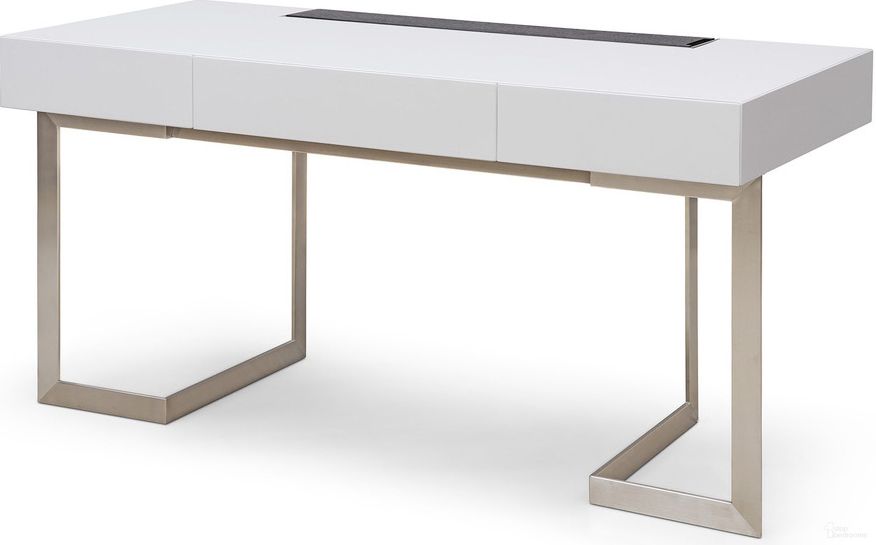 The appearance of Ellen White Gloss And Black Oak Desk designed by Bellini Modern Living in the transitional interior design. This white piece of furniture was selected by 1StopBedrooms from Ellen Collection to add a touch of cosiness and style into your home. Sku: Ellen Desk WHT.