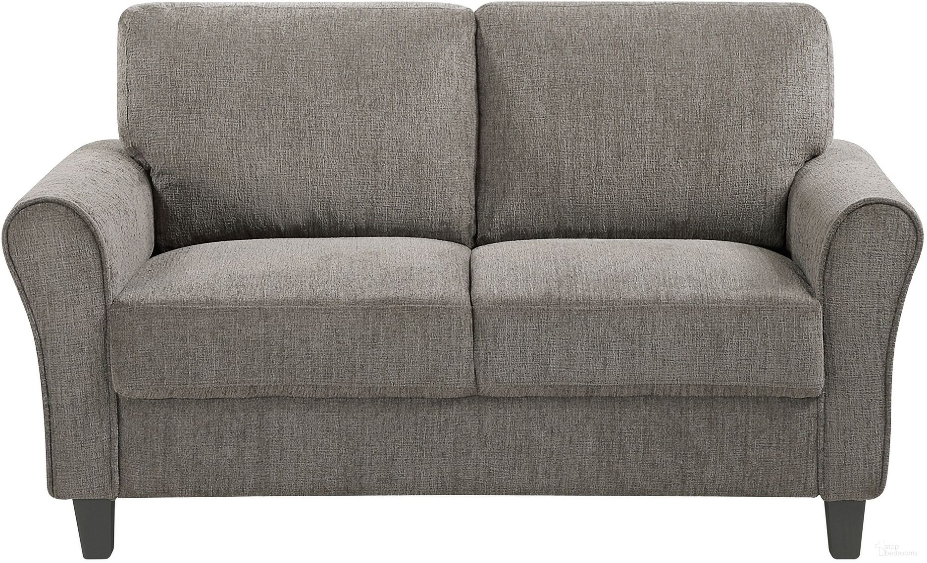 The appearance of Ellery Loveseat In Gray designed by Homelegance in the transitional interior design. This gray piece of furniture was selected by 1StopBedrooms from Ellery Collection to add a touch of cosiness and style into your home. Sku: 9209NFPT-2. Material: Chenille.