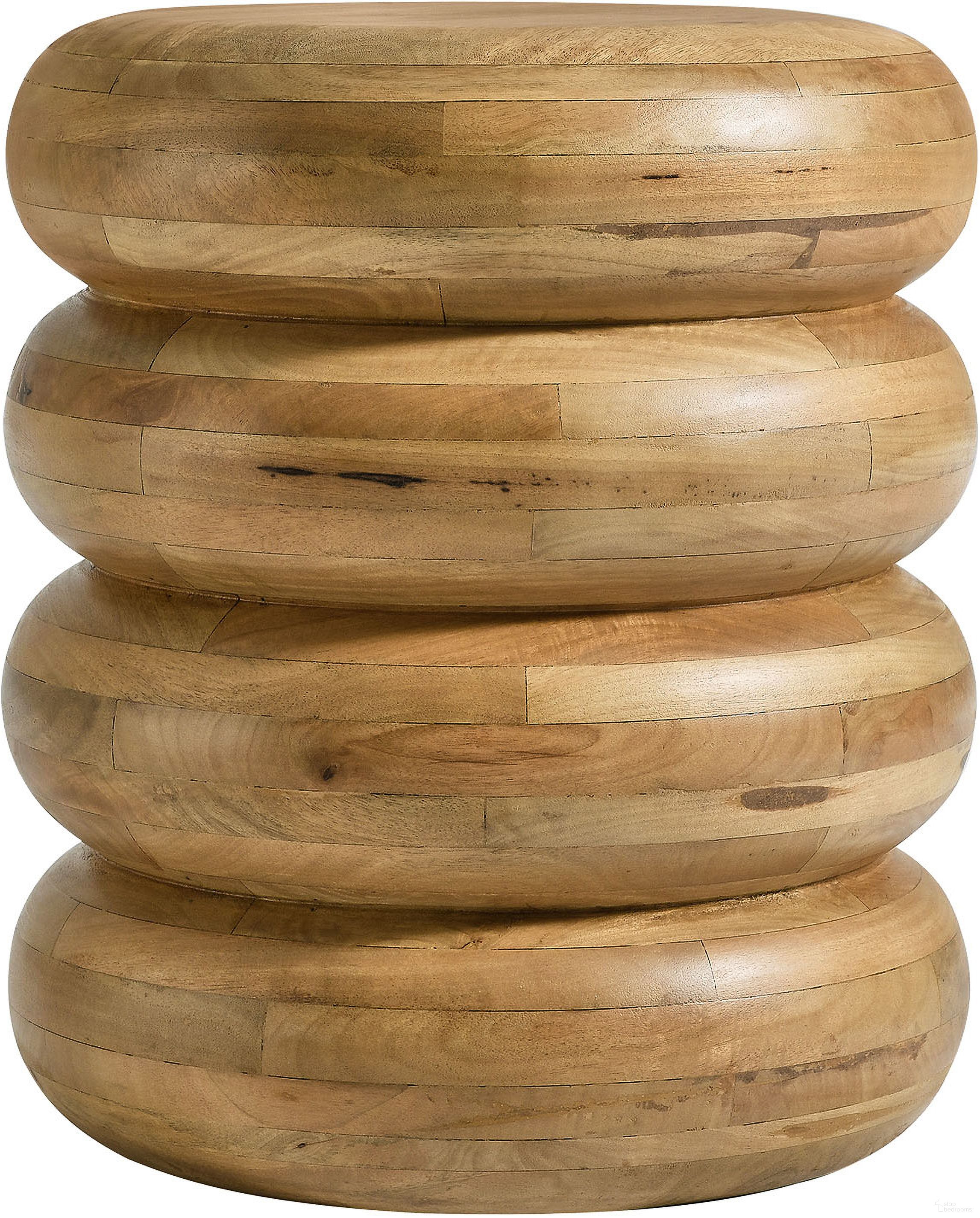 The appearance of Ellery Round Stacked Wood Side Table In Natural designed by Modway in the modern / contemporary interior design. This natural piece of furniture  was selected by 1StopBedrooms from Ellery Collection to add a touch of cosiness and style into your home. Sku: EEI-7106-NAT. Material: Wood.