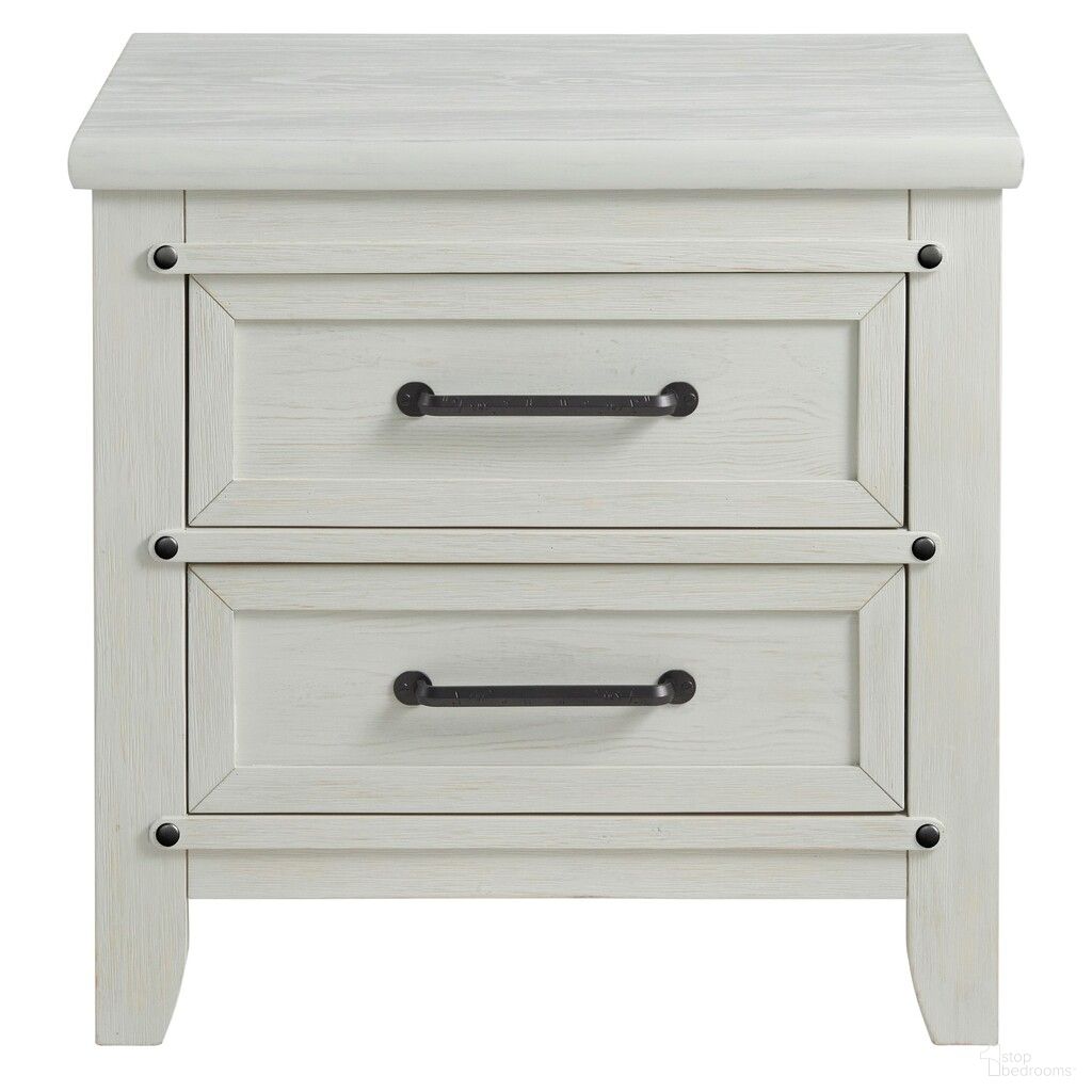 Ellison Nightstand In Rustic White