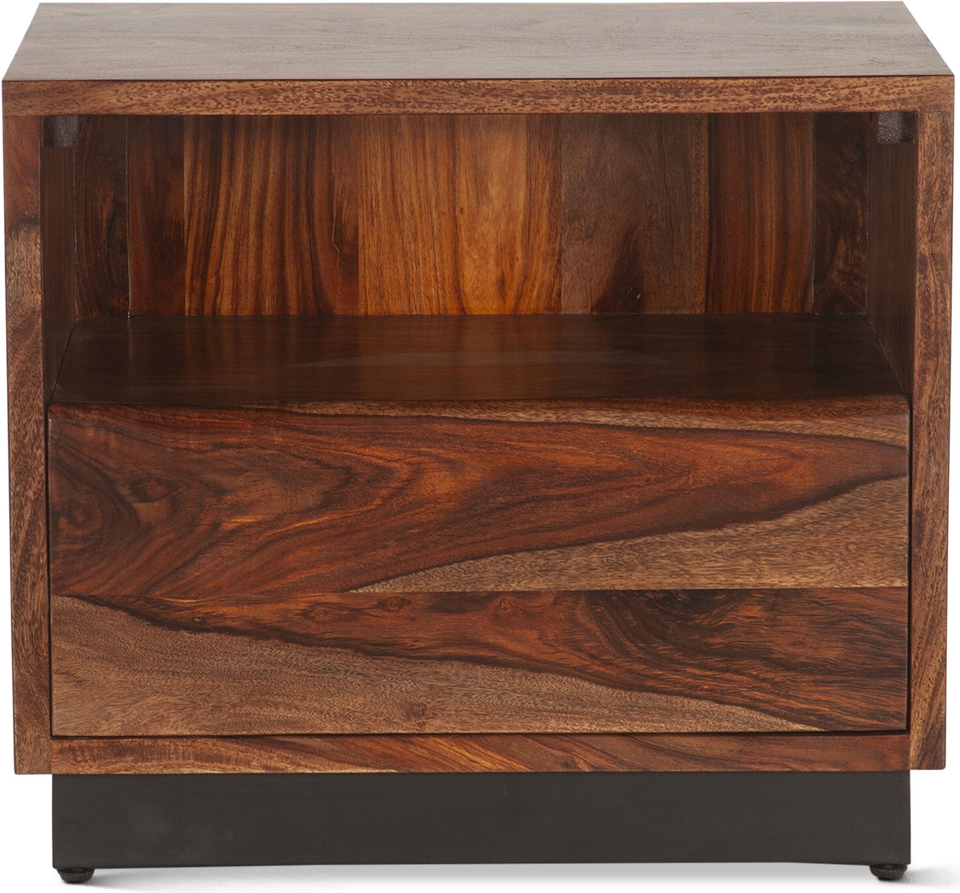 Elliston 26 Inch Nightstand In Sheesham with Natural