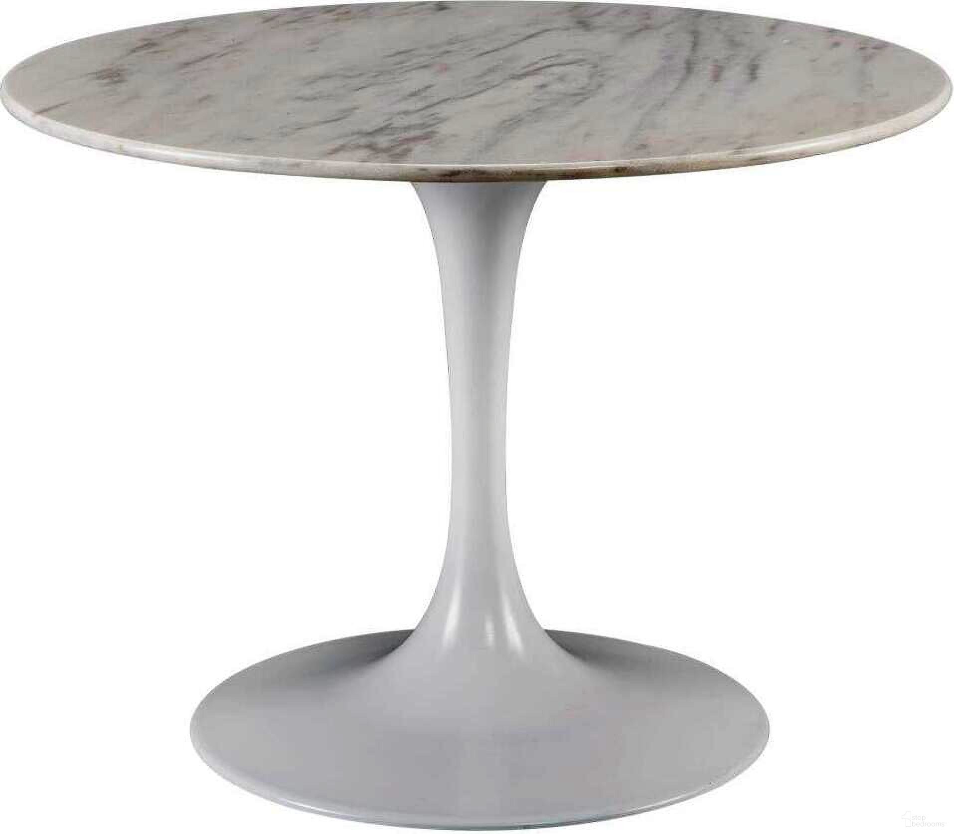 The appearance of Elliston Trumpet Table designed by Furniture Classics in the modern / contemporary interior design. This gray piece of furniture  was selected by 1StopBedrooms from Elliston Collection to add a touch of cosiness and style into your home. Sku: 40-131. Material: Marble. Size: 40".