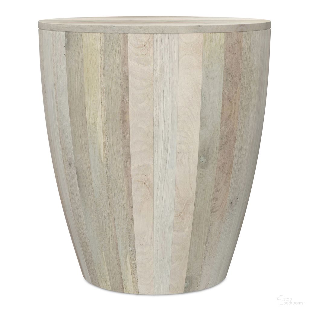 The appearance of Elmbrook Solid Mango Side Table In White Wash designed by Simpli Home in the modern / contemporary interior design. This white wash piece of furniture  was selected by 1StopBedrooms from Elmbrook Collection to add a touch of cosiness and style into your home. Sku: AXCELMST-WW. Material: Mango Wood.