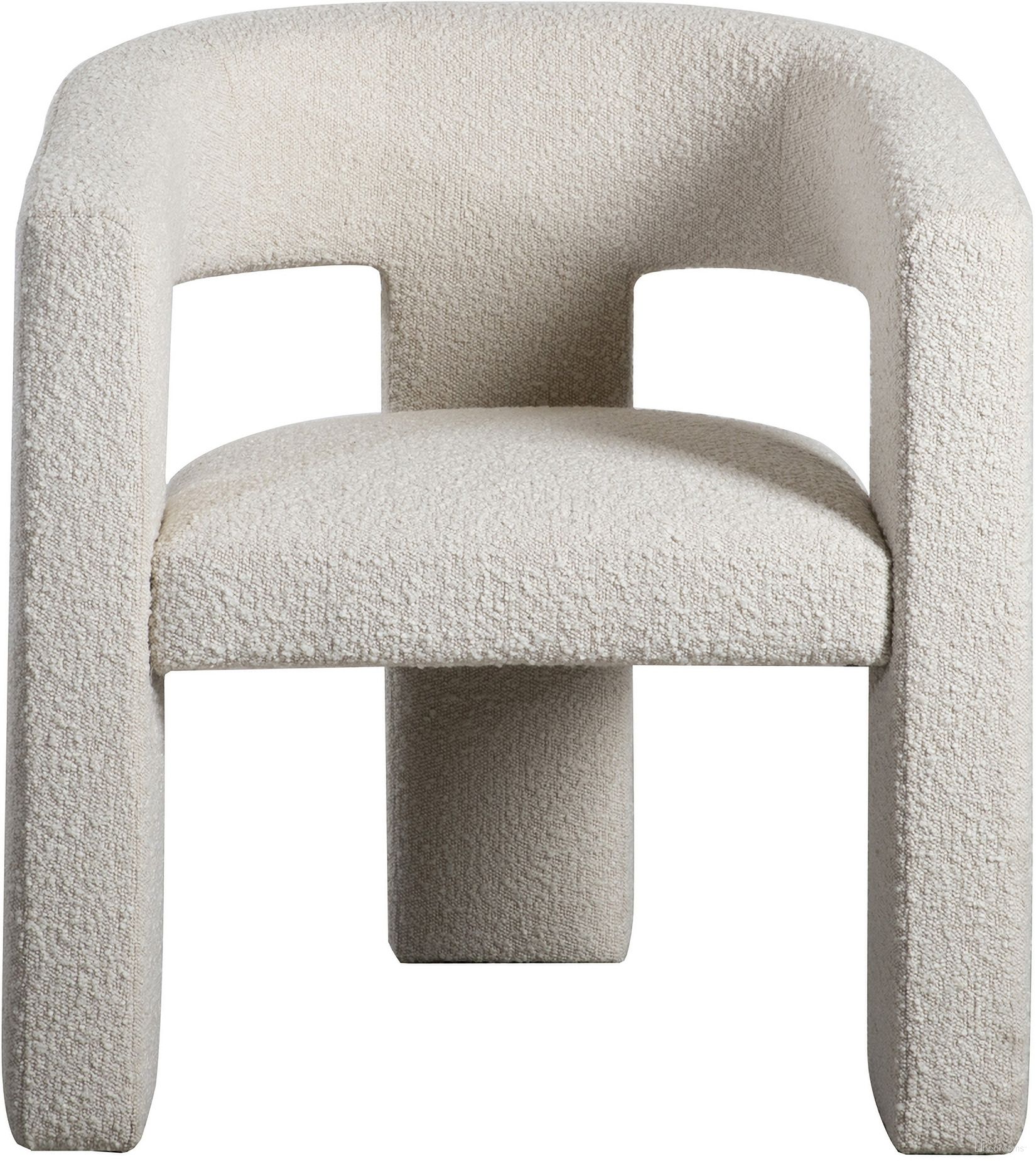 The appearance of Elo Chair In White designed by Moes Home in the modern / contemporary interior design. This white piece of furniture was selected by 1StopBedrooms from Elo Collection to add a touch of cosiness and style into your home. Sku: ZT-1032-18. Material: Polyester.