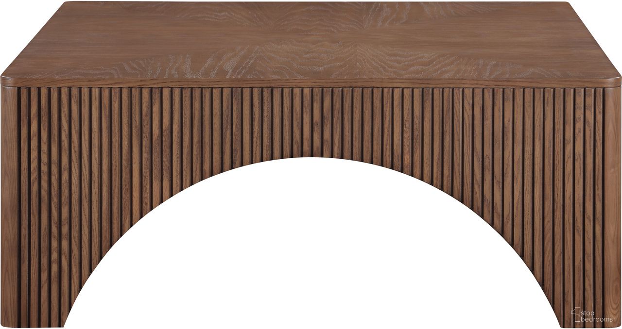 Eloise Oak Veneer Coffee Table In Brown
