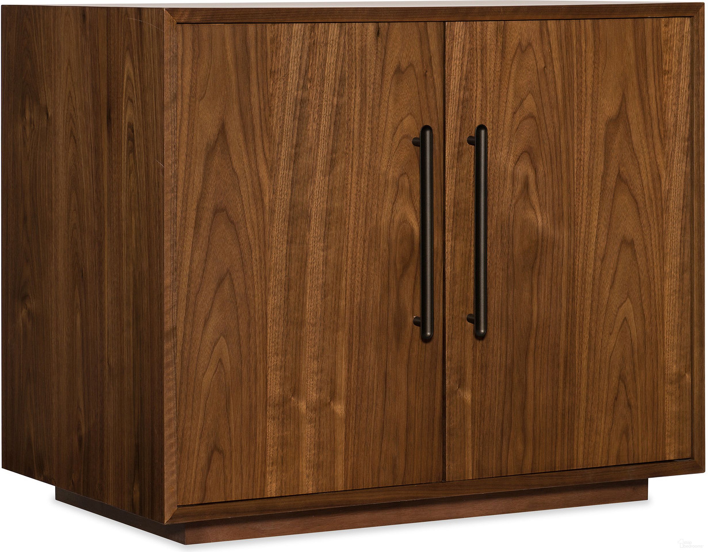The appearance of Elon Medium Wood 2 Door Cabinet designed by Hooker in the transitional interior design. This medium wood piece of furniture  was selected by 1StopBedrooms from Elon Collection to add a touch of cosiness and style into your home. Sku: 1650-10418-MWD. Material: Walnut Veneer.
