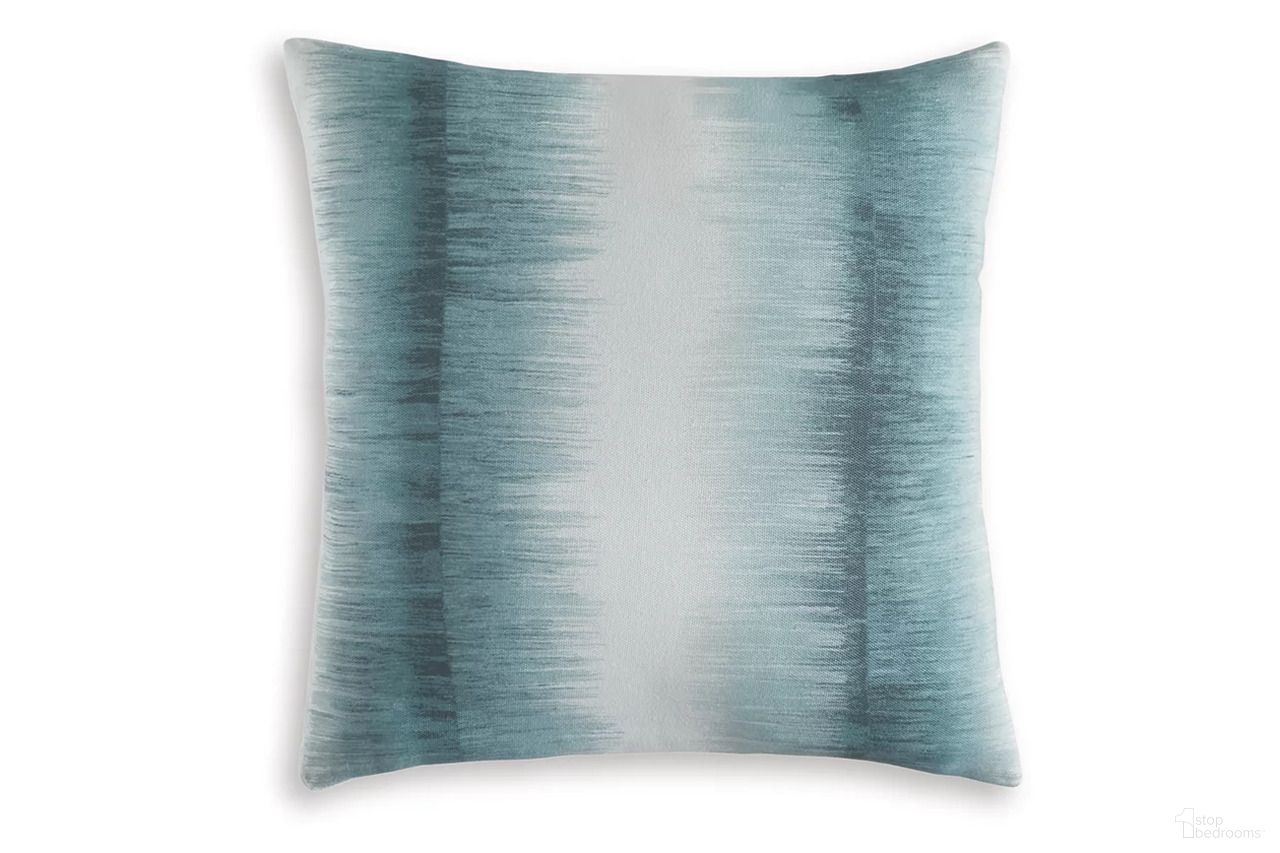 Elonwich Pillow Set of 4 In Teal and White