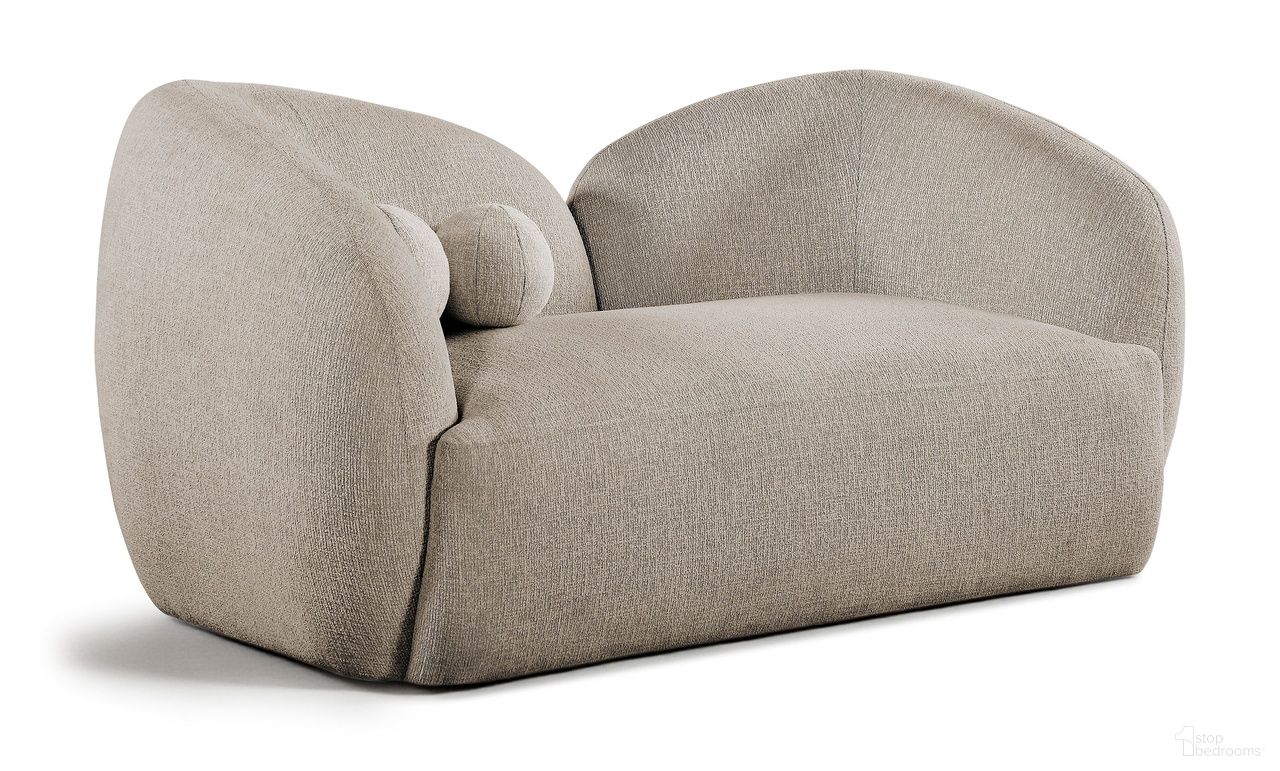The appearance of Elowen 68 Inch Fabric Upholstered Loveseat In Beige designed by Meridian in the modern / contemporary interior design. This beige piece of furniture was selected by 1StopBedrooms from Elowen Collection to add a touch of cosiness and style into your home. Sku: 107Beige-L. Material: Eucalyptus.