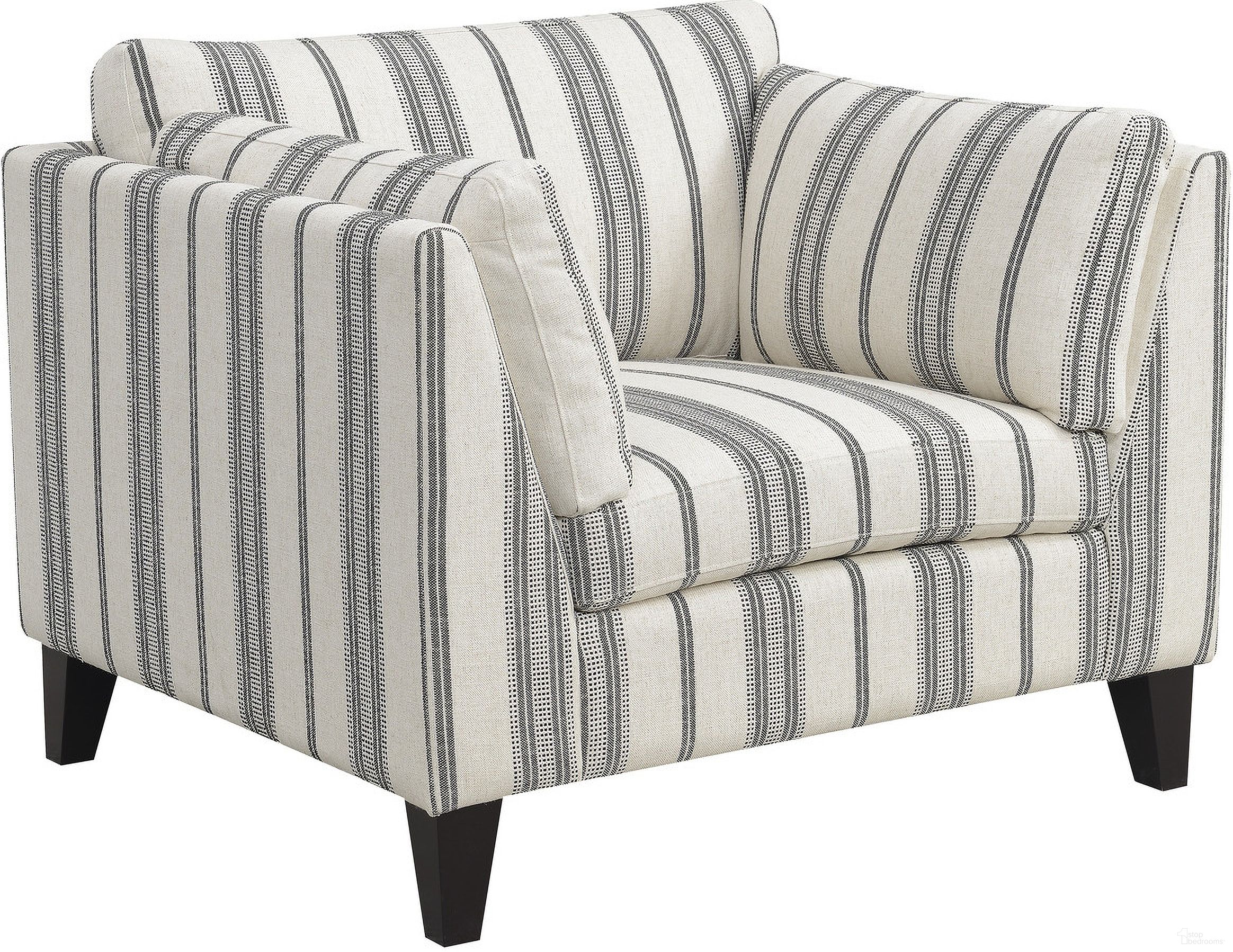 The appearance of Elsbury Accent Chair In Gray designed by Emerald Home Furnishings in the modern / contemporary interior design. This gray piece of furniture  was selected by 1StopBedrooms from Elsbury Collection to add a touch of cosiness and style into your home. Sku: U3445-02-13. Material: Wood.