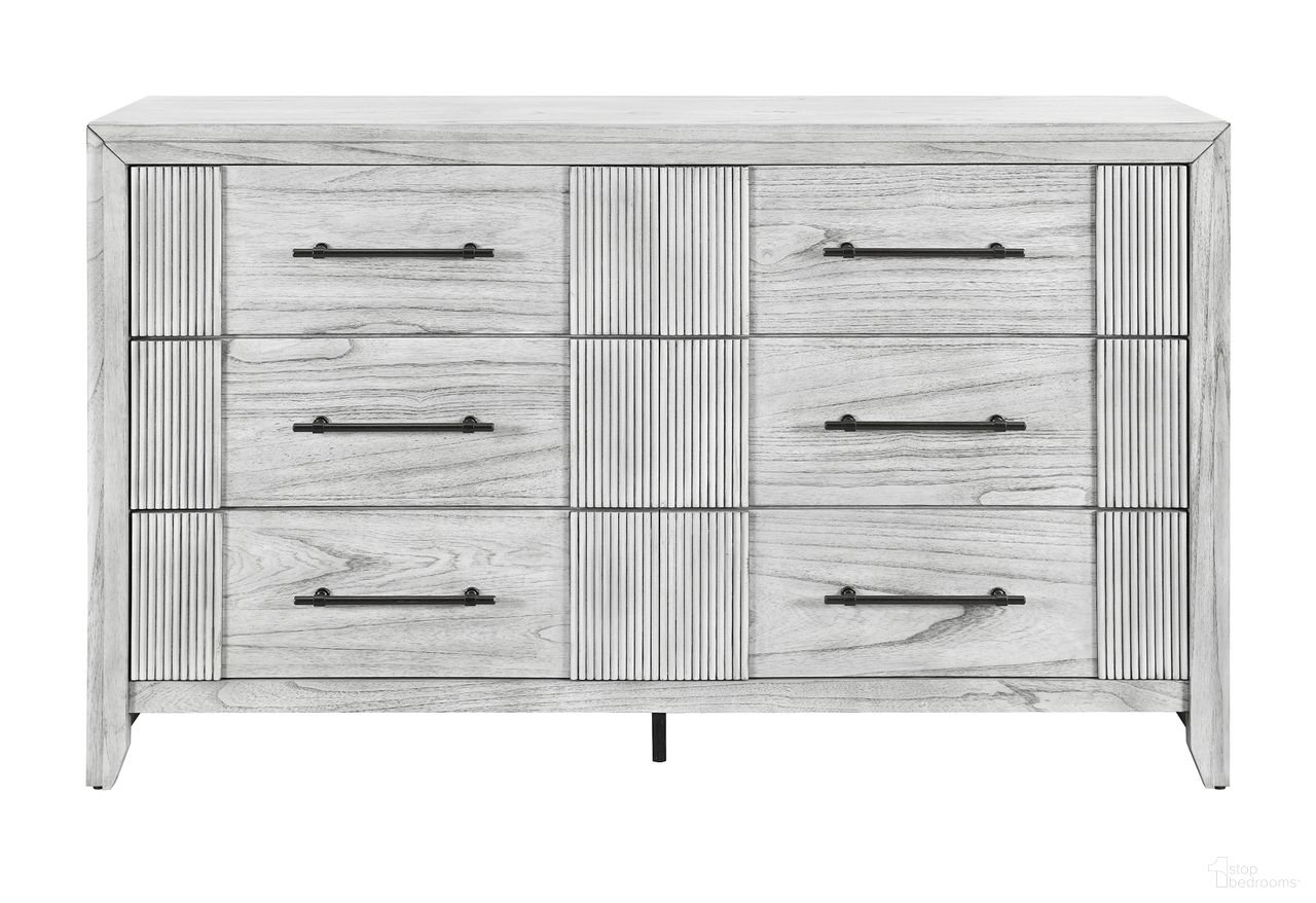 The appearance of Elsie Dresser In Light Grey designed by Global Furniture USA in the modern / contemporary interior design. This light grey piece of furniture was selected by 1StopBedrooms from Elsie Collection to add a touch of cosiness and style into your home. Sku: ELSIE-GREY-DR. Material: MDF.