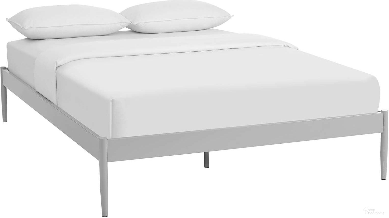 The appearance of Elsie Gray Queen Bed Frame designed by Modway in the modern / contemporary interior design. This gray piece of furniture was selected by 1StopBedrooms from Elsie Collection to add a touch of cosiness and style into your home. Sku: MOD-5474-GRY. Material: Steel. Bed Size: Queen.