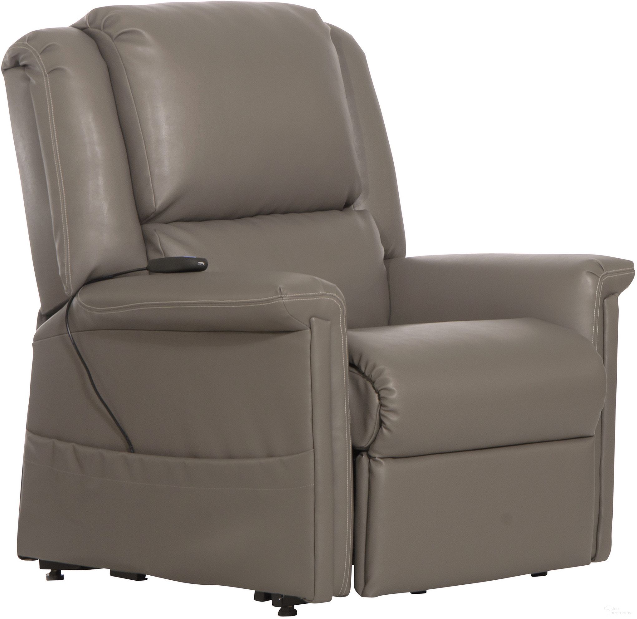 The appearance of Elsie Power Lift Lay Flat Recliner In Dove designed by Catnapper in the traditional interior design. This dove piece of furniture  was selected by 1StopBedrooms from Elsie Collection to add a touch of cosiness and style into your home. Sku: 4897120728. Material: PU.