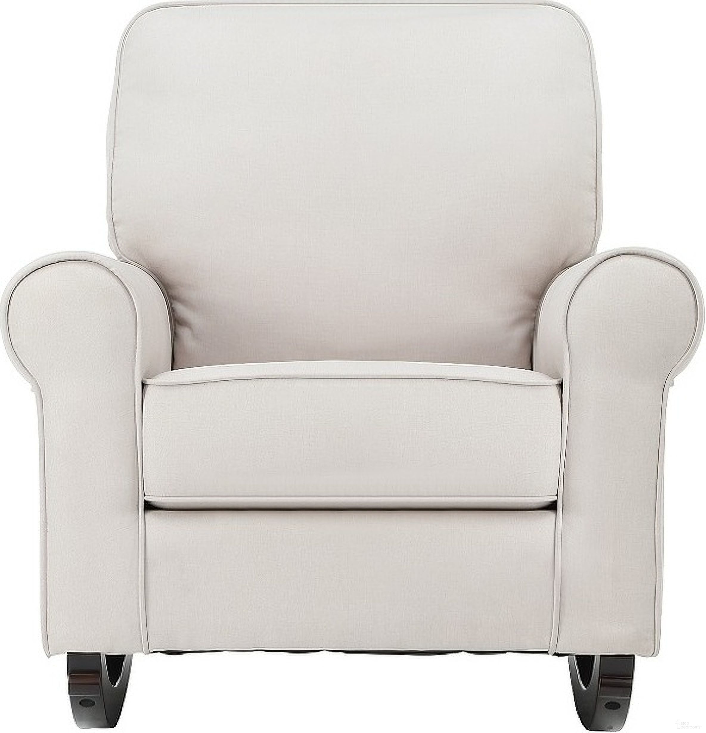 Elvin Rocking Chair In Beige Fabric