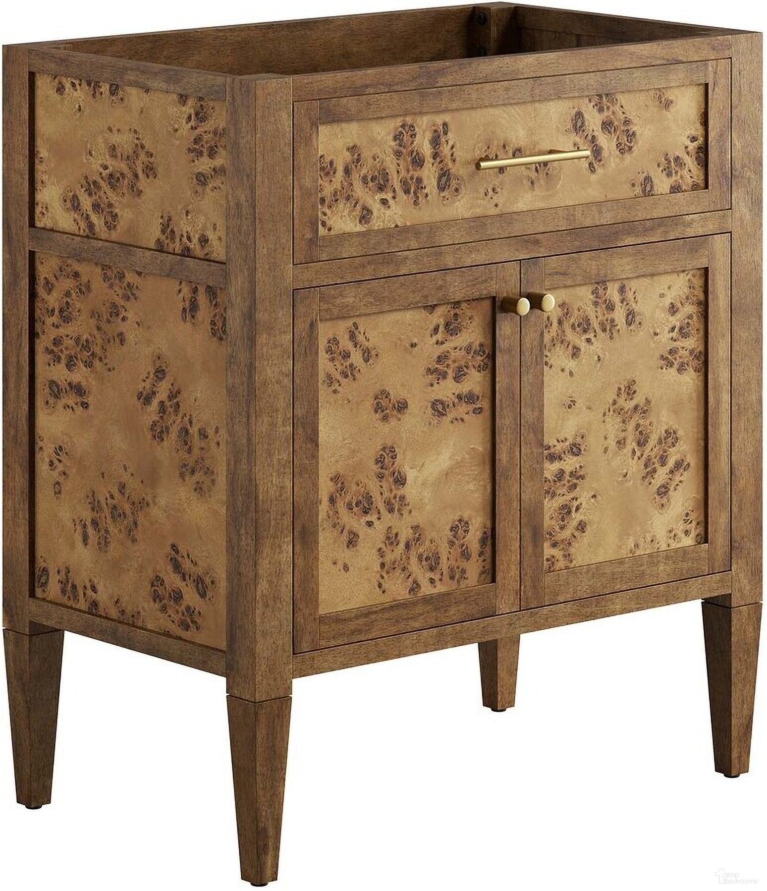 The appearance of Elysian 30 Inch Bathroom Vanity Cabinet In Brown designed by Modway in the modern / contemporary interior design. This brown piece of furniture was selected by 1StopBedrooms from Elysian Collection to add a touch of cosiness and style into your home. Sku: EEI-6138-BRN. Material: Wood.