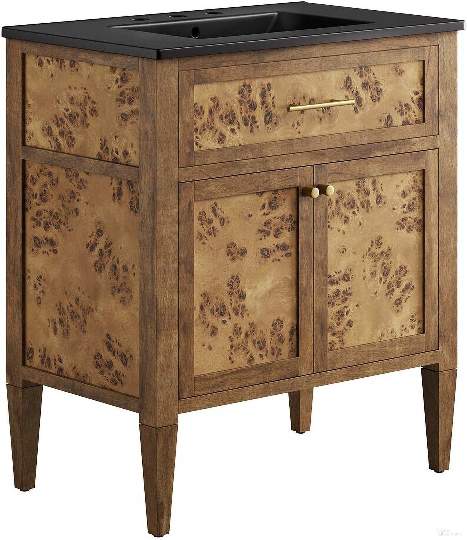 The appearance of Elysian 30 Inch Wood Bathroom Vanity In Black/Brown designed by Modway in the modern / contemporary interior design. This black and brown piece of furniture was selected by 1StopBedrooms from Elysian Collection to add a touch of cosiness and style into your home. Sku: EEI-5070-BLK;EEI-6138-BRN. Material: Ceramic.