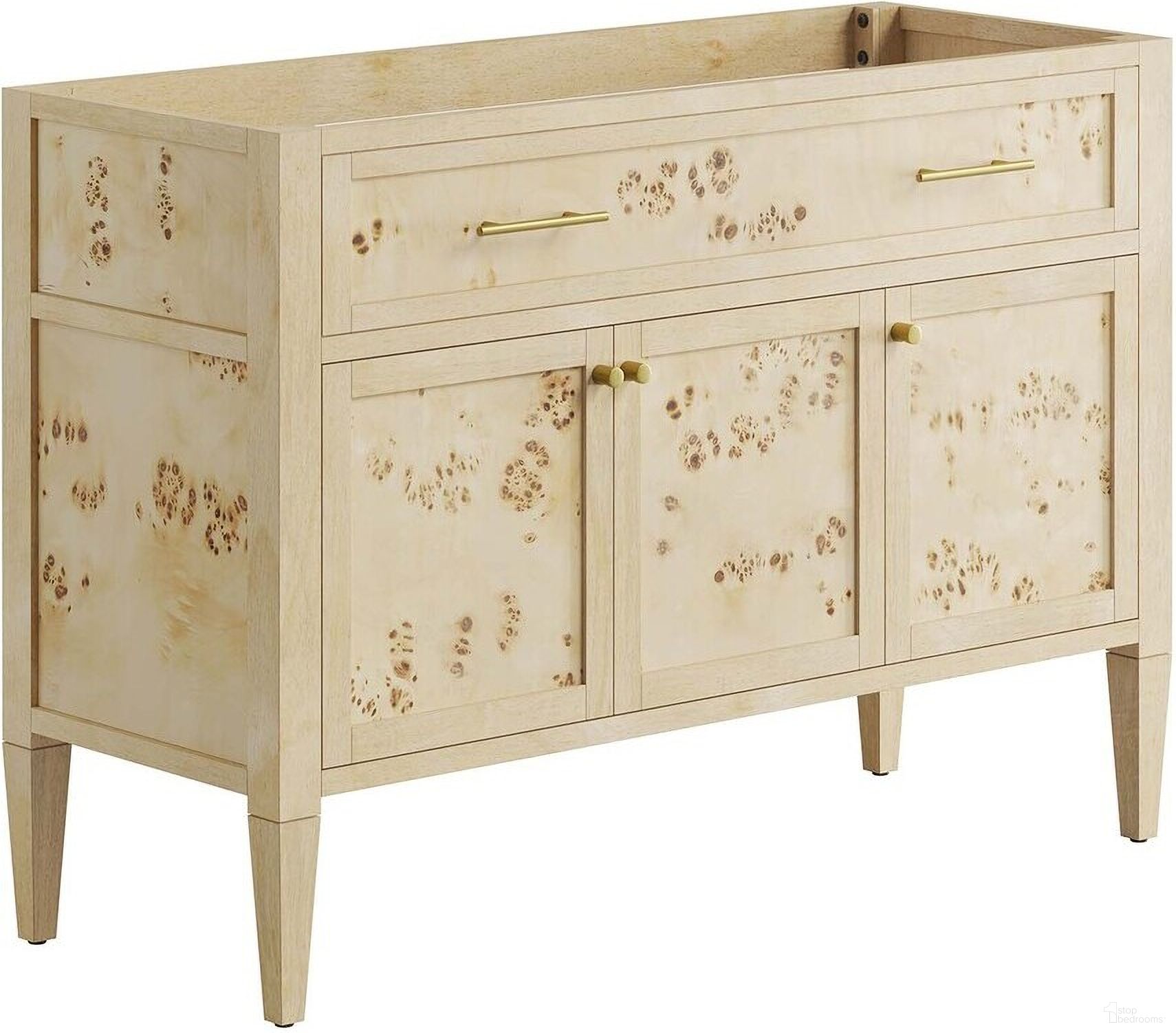 The appearance of Elysian 48 Inch Wood Bathroom Vanity Cabinet In Burl designed by Modway in the modern / contemporary interior design. This burl piece of furniture  was selected by 1StopBedrooms from Elysian Collection to add a touch of cosiness and style into your home. Sku: EEI-6140-BUR. Material: Wood.