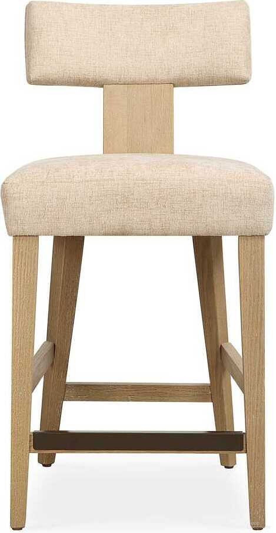 The appearance of Elysian Counter Stool In Brown designed by Uttermost in the coastal interior design. This brown piece of furniture was selected by 1StopBedrooms from Elysian Collection to add a touch of cosiness and style into your home. Sku: 23883. Material: Oak.