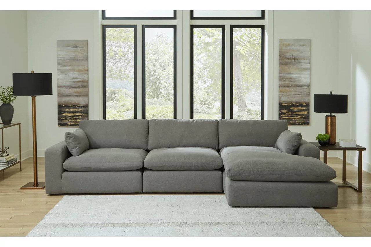 Elyza 3-Piece RAF Sectional With Chaise In Linen by Ashley Furniture ...