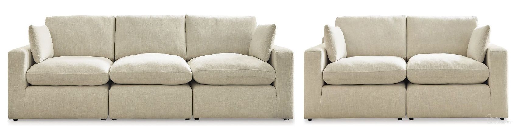The appearance of Elyza Living Room Set In Linen designed by Signature Design by Ashley in the modern / contemporary interior design. This linen piece of furniture was selected by 1StopBedrooms from Elyza Collection to add a touch of cosiness and style into your home. Sku: 1000664;1000646;1000665;1000664;1000665. Material: Fabric.