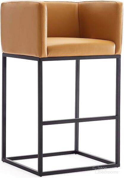 Embassy 34 Inch Metal Counter Height Bar Stool In Clay