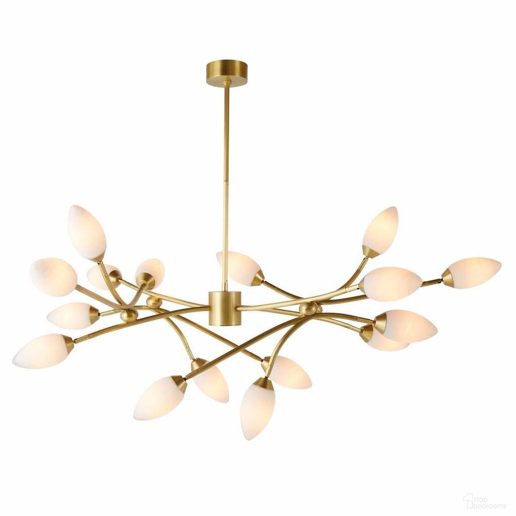Ember Chandelier In Antique Brass