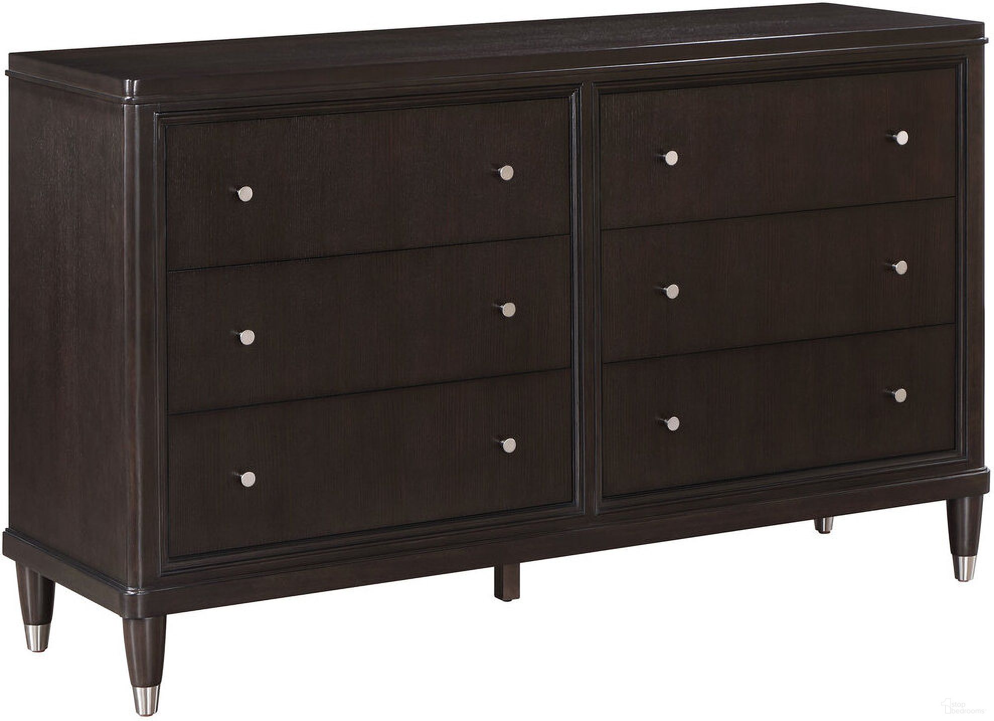 The appearance of Emberlyn 6-drawer Bedroom Dresser Brown designed by Coaster in the transitional interior design. This brown piece of furniture was selected by 1StopBedrooms from Emberlyn Collection to add a touch of cosiness and style into your home. Sku: 223063. Material: Wood.