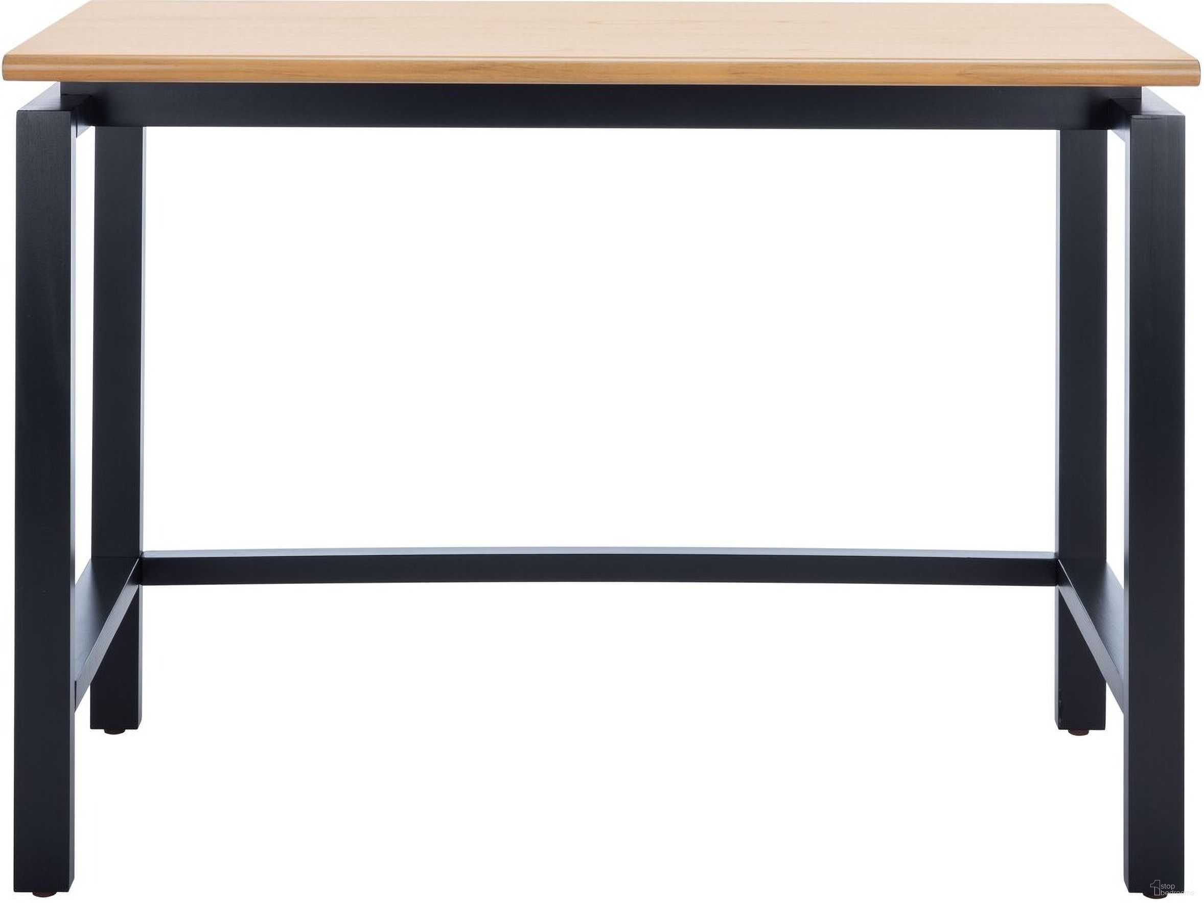 The appearance of Embry Desk in Black designed by Safavieh in the transitional interior design. This black piece of furniture was selected by 1StopBedrooms from Embry Collection to add a touch of cosiness and style into your home. Sku: DSK5007A. Material: Wood.