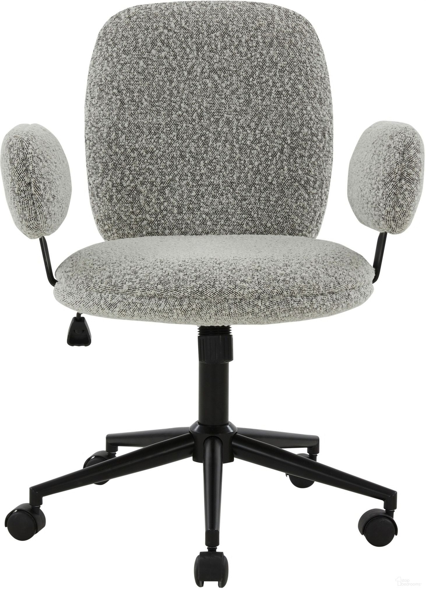 Emeril Adjustable Desk Chair In White and Black