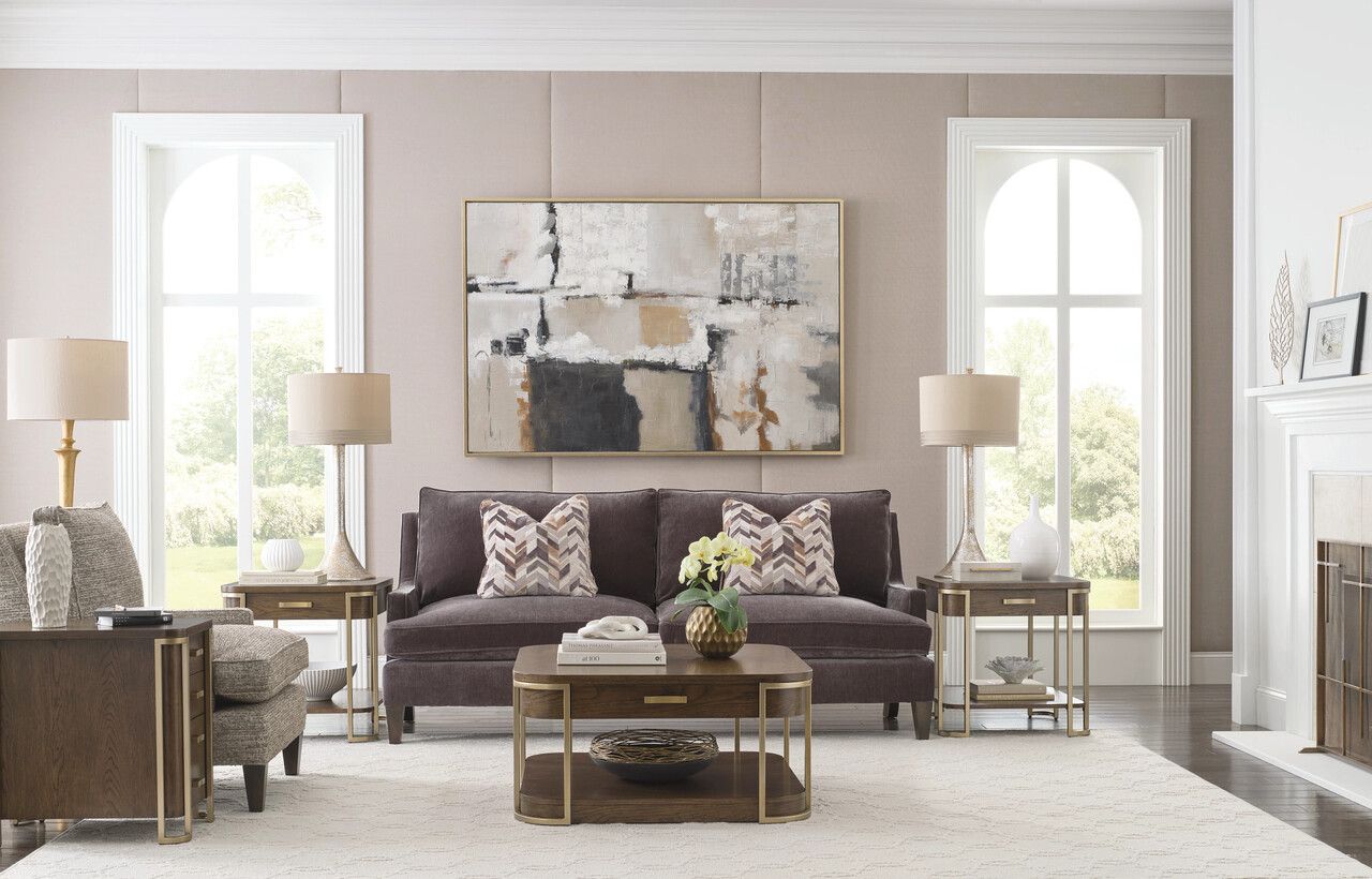 Emerit Square Occasional Table Set In Spice