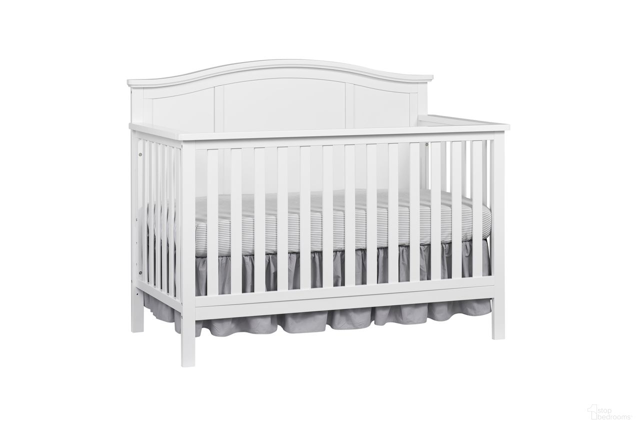 Emerson 4 In 1 Convertible Crib In Snow White