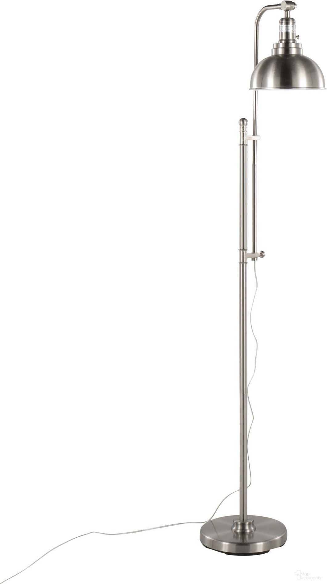Emery Floor Lamp in Nickel