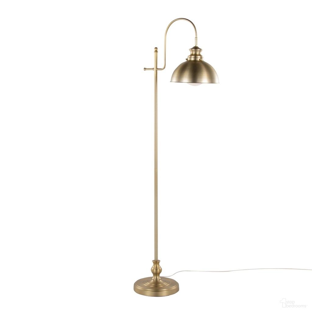Emery Reader 64 Inch Metal Floor Lamp In Gold