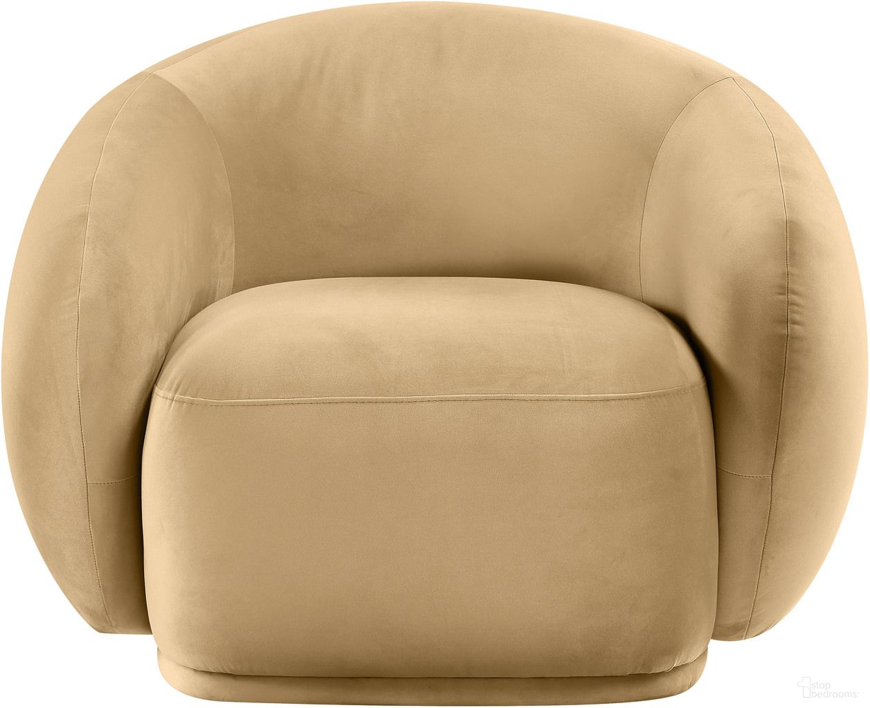 The appearance of Emery Velvet Chair In Camel designed by Meridian in the modern / contemporary interior design. This camel piece of furniture was selected by 1StopBedrooms from Emery Collection to add a touch of cosiness and style into your home. Sku: 44044Camel-C. Material: Velvet.