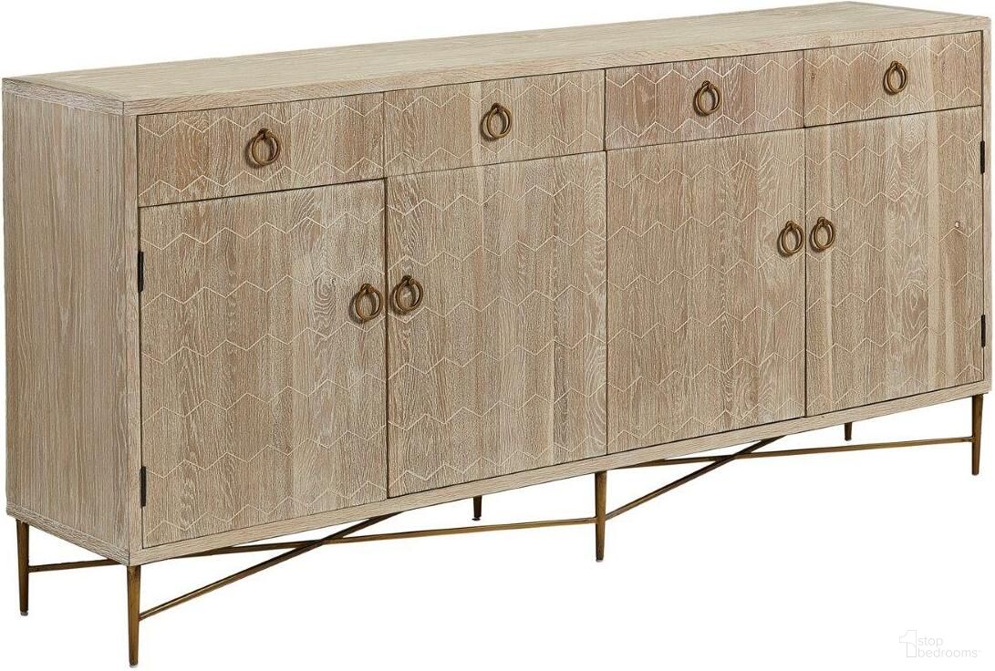 The appearance of Emiko Four Drawer Server designed by Furniture Classics in the transitional interior design. This honey piece of furniture was selected by 1StopBedrooms from Emiko Collection to add a touch of cosiness and style into your home. Sku: 40-189. Material: Wood.