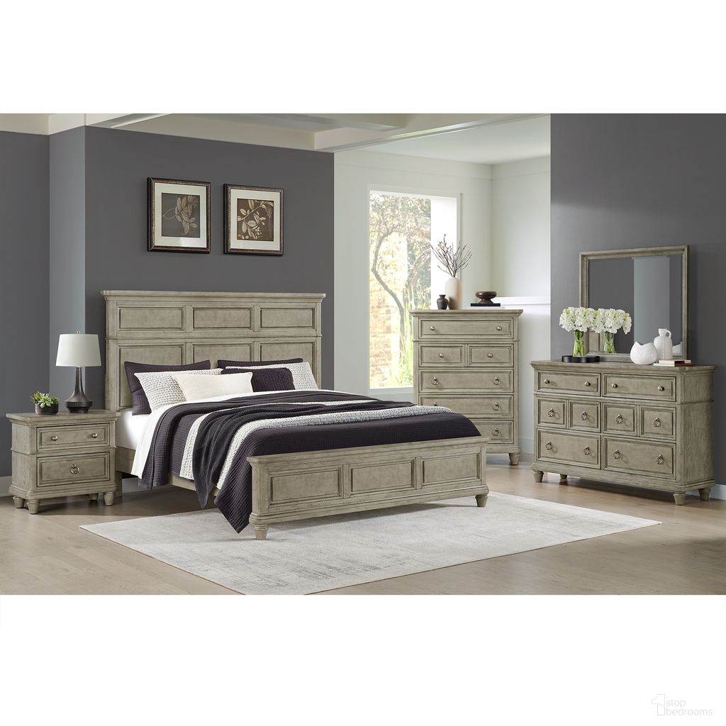 The appearance of Emiko Panel Bedroom Set In Light Grey designed by Picket House in the traditional interior design. This light grey piece of furniture  was selected by 1StopBedrooms from Emiko Collection to add a touch of cosiness and style into your home. Sku: B-11360-3-QH;B-11360-3-QF;B-11360-3-QKR;B-11360-3-NS. Bed Size: King. Material: Oak.