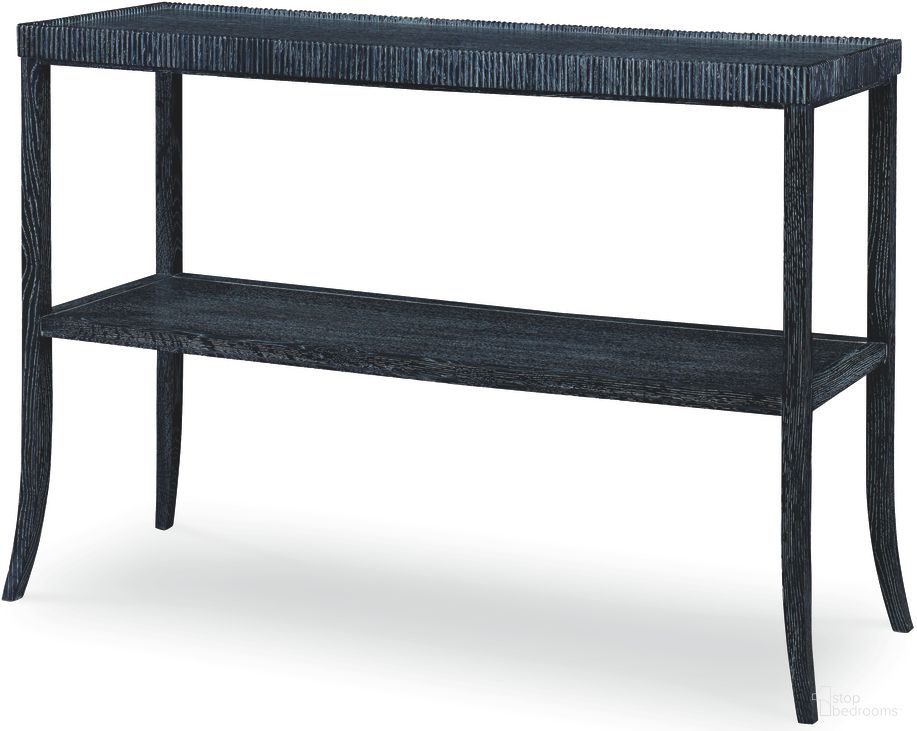 The appearance of Emile Shelf Table In Black designed by Century Furniture in the modern / contemporary interior design. This black piece of furniture was selected by 1StopBedrooms from Thomas O'Brien Collection to add a touch of cosiness and style into your home. Sku: AEA-639. Material: Oak Veneer.