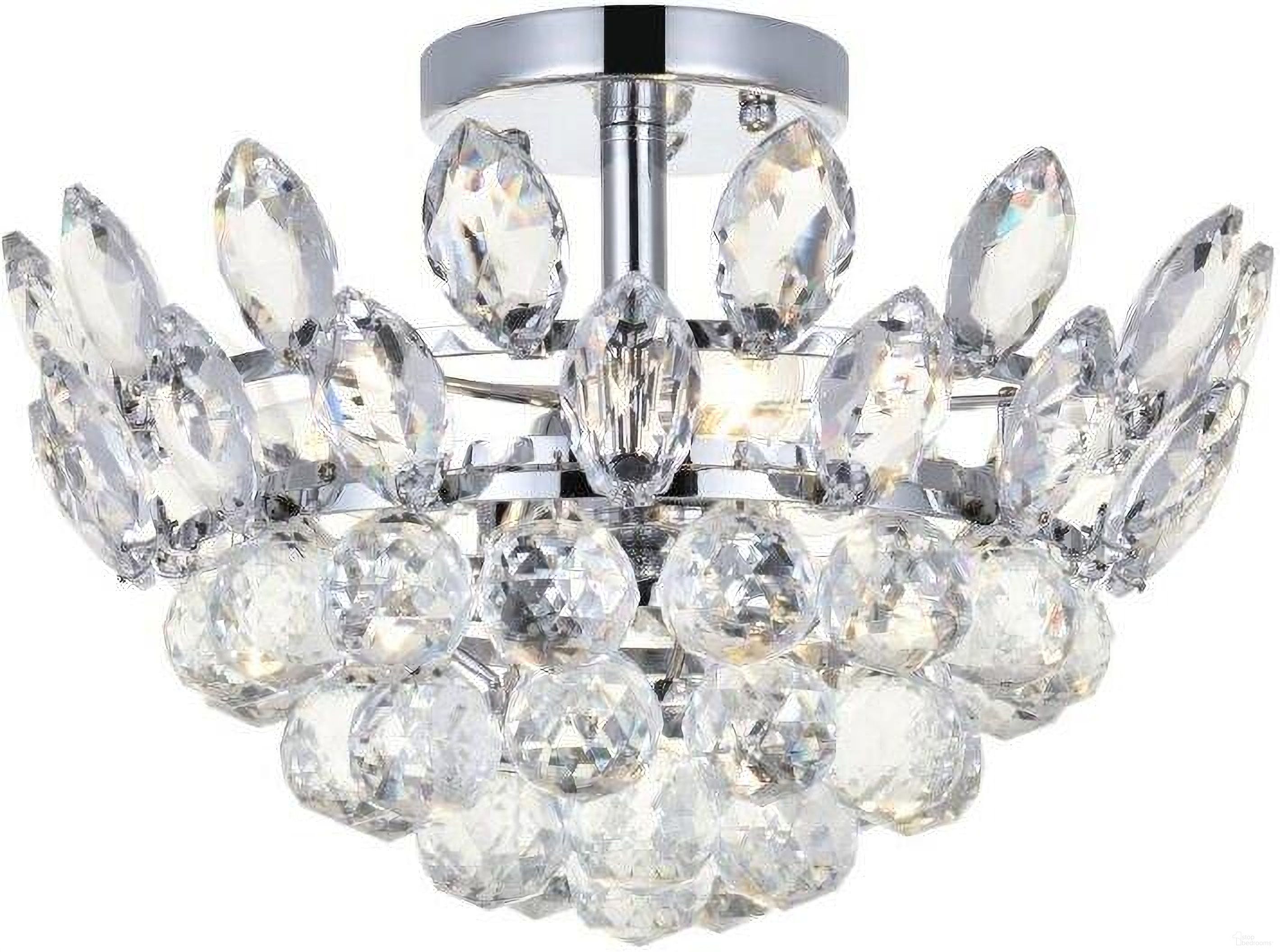 Emilia 14 Inch Flush Mount In Chrome