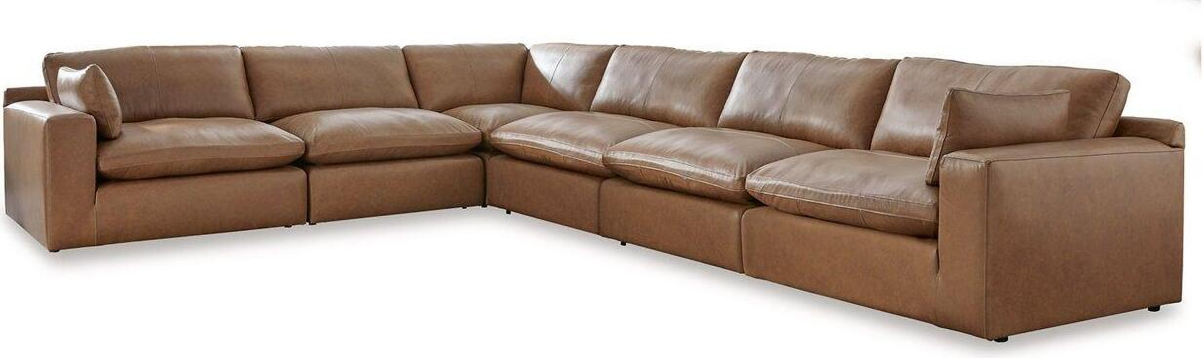 Emilia 6-Piece Sectional In Caramel