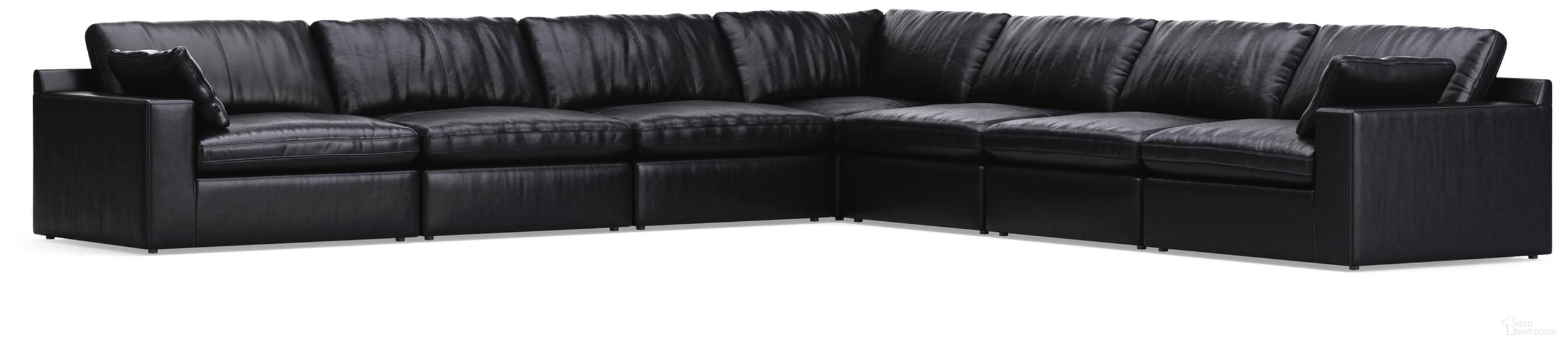 Emilia 7-Piece Sectional In Black