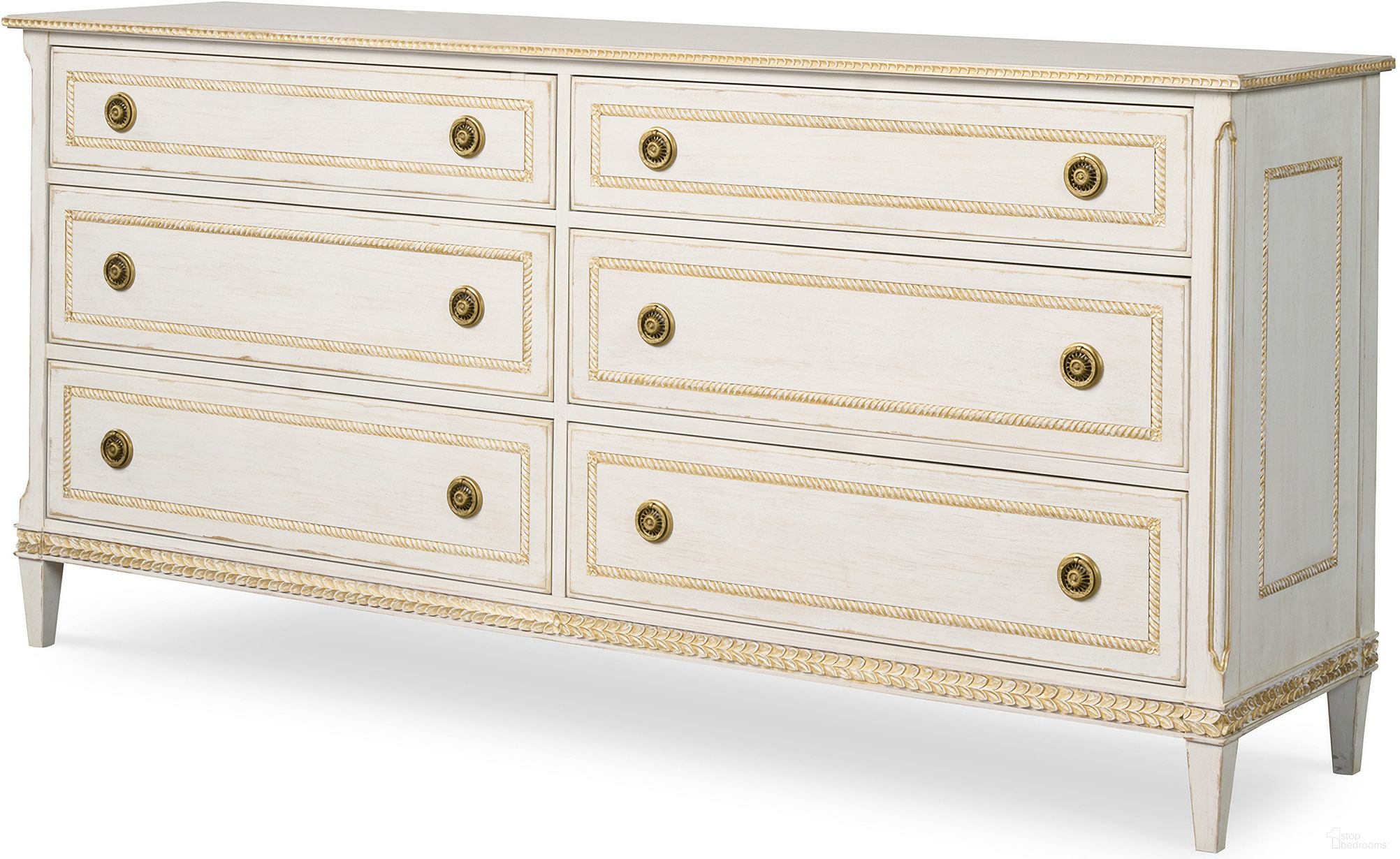 The appearance of Emily Dresser In White Wash designed by Century Furniture in the modern / contemporary interior design. This white wash piece of furniture was selected by 1StopBedrooms from Monarch Collection to add a touch of cosiness and style into your home. Sku: MN5881. Material: Acacia Wood.