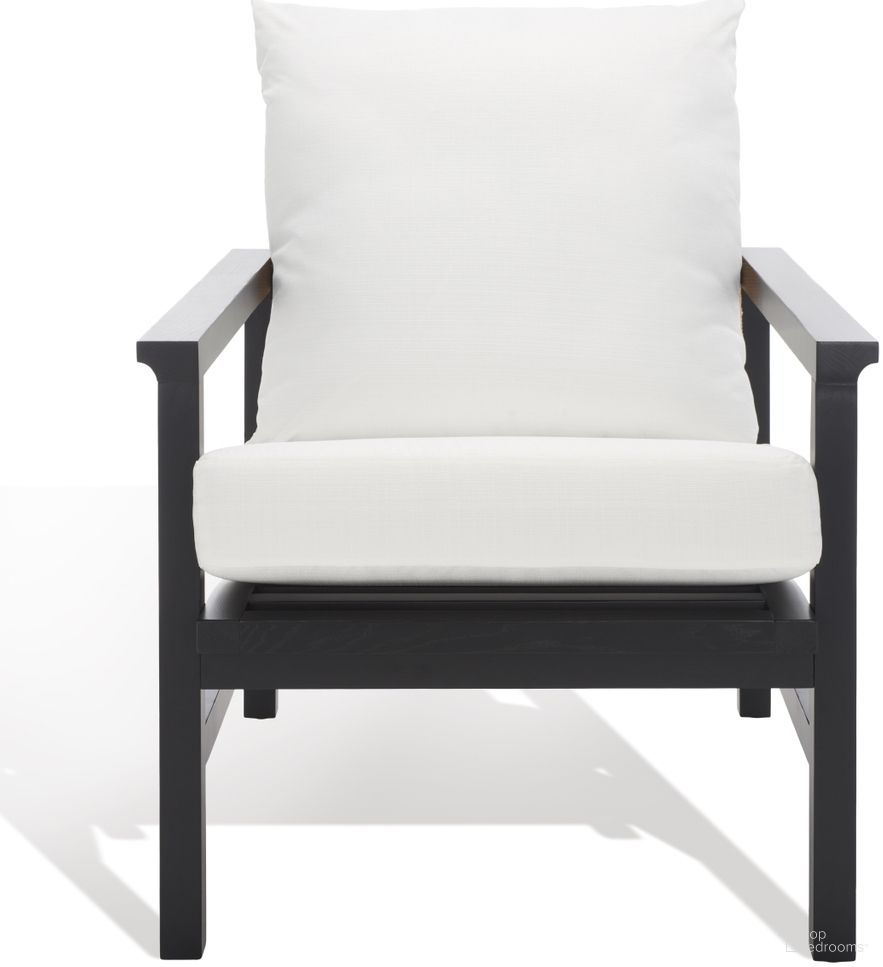 Emmalee Cord Back Accent Chair In Black and Natural