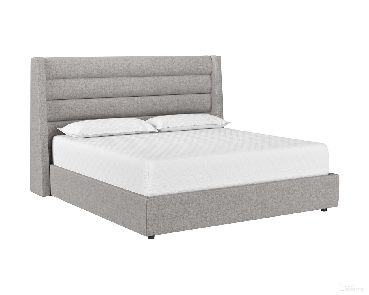 Emmit King Platform Bed In Marble
