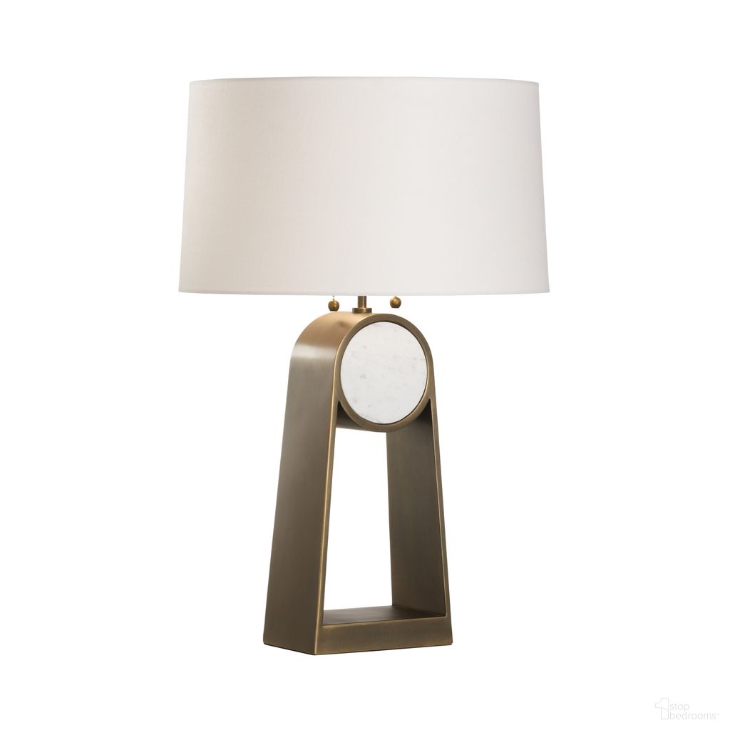 The appearance of Emmons Lamp In White and Cream designed by Wildwood in the modern / contemporary interior design. This white/cream piece of furniture  was selected by 1StopBedrooms from Denise McGaha Collection to add a touch of cosiness and style into your home. Sku: 15327. Material: Metal.