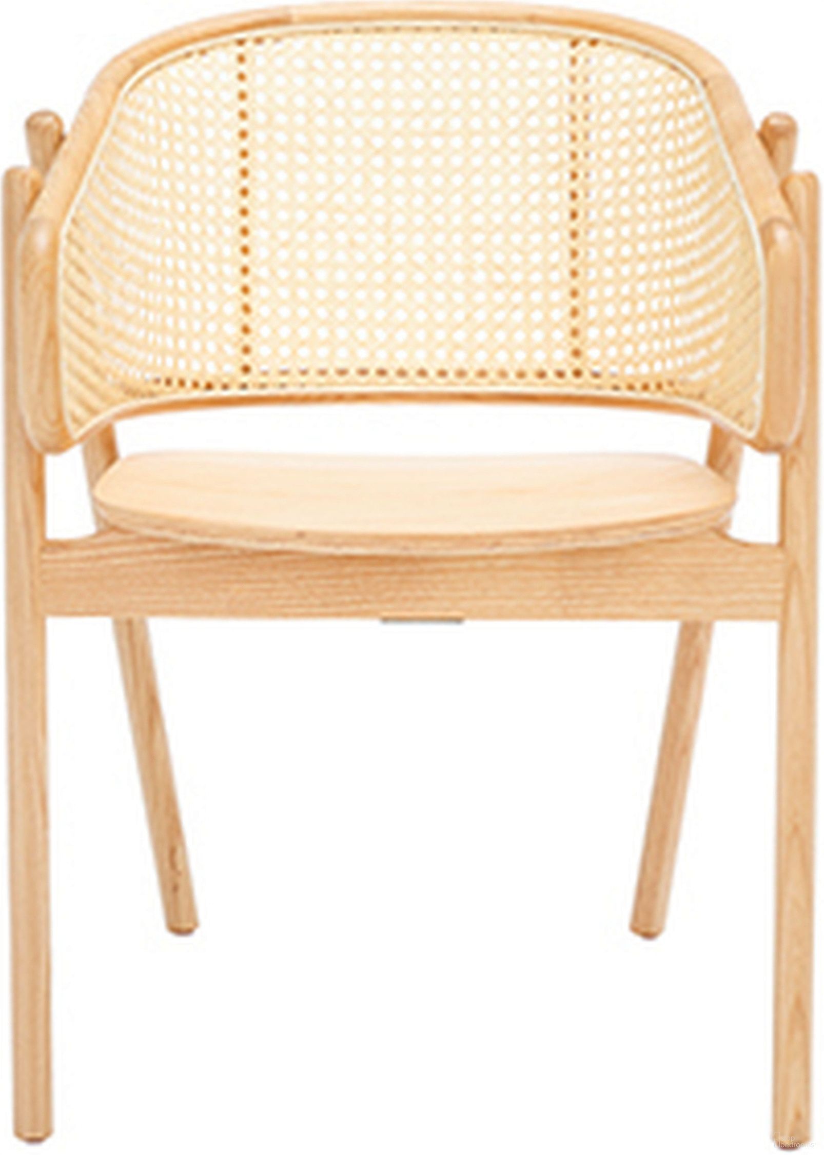The appearance of Emmy Rattan Back Dining Chair In Natural designed by Safavieh Couture in the modern / contemporary interior design. This natural piece of furniture  was selected by 1StopBedrooms from Emmy Collection to add a touch of cosiness and style into your home. Sku: SFV4128B. Material: Wood. Chair Type: Arm Chair.
